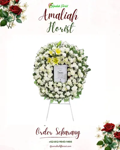 Krans Bunga Duka Cita di Bontang Baru